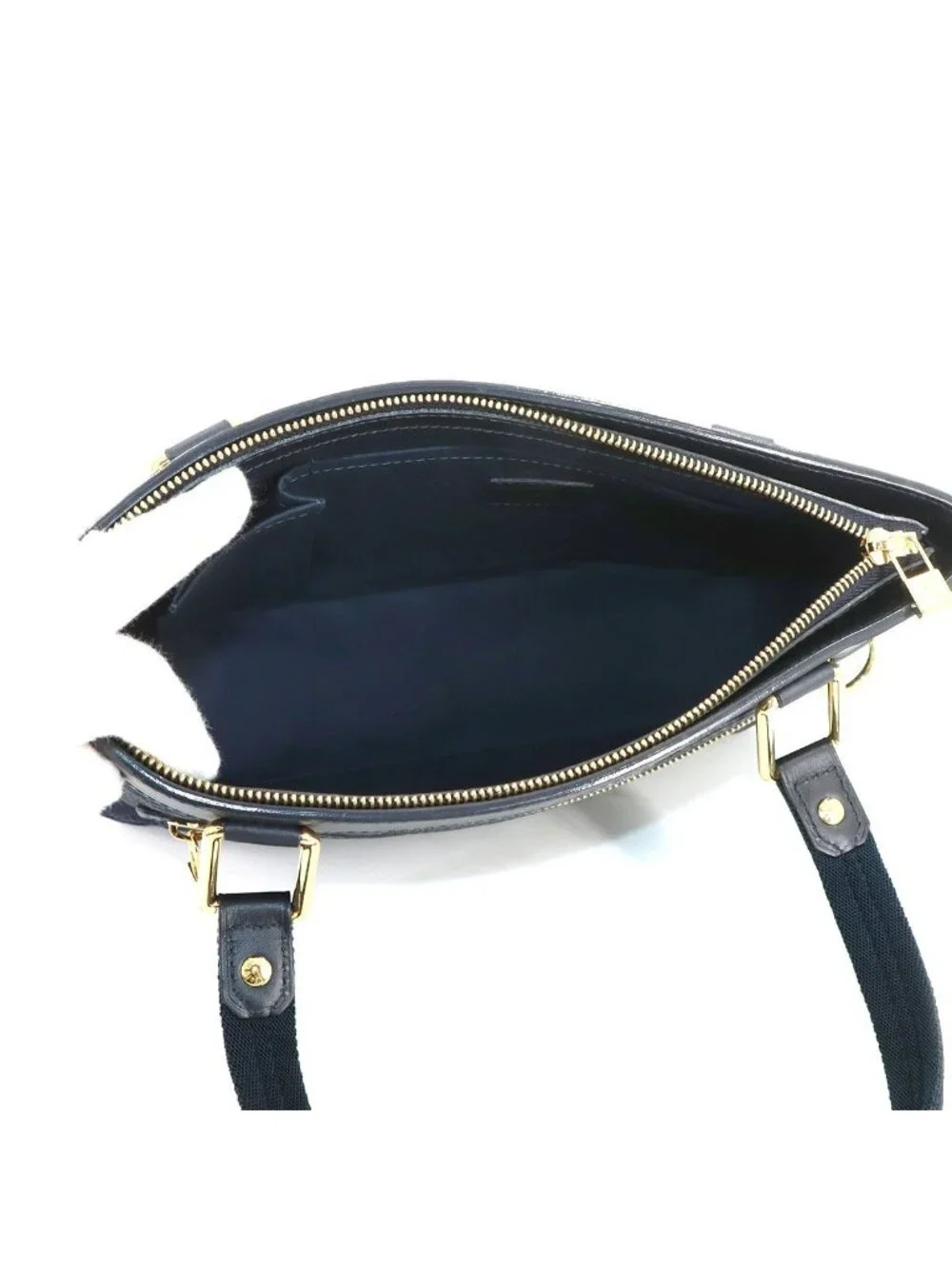 Louis Vuitton Monogram Mini Lucille PM Tote Canvas Leather Blue - Picture 7 of 10